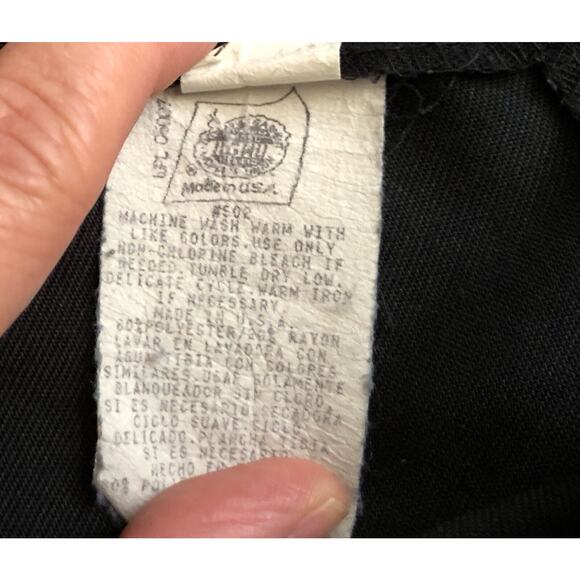 KATHIE LEE Womens Size 16 Vintage Black Back Zip Side Elastic Pleated Skirt - Picture 4 of 6